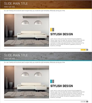 인테리어 장식 PPT 개요 – 스타일리시한 디자인