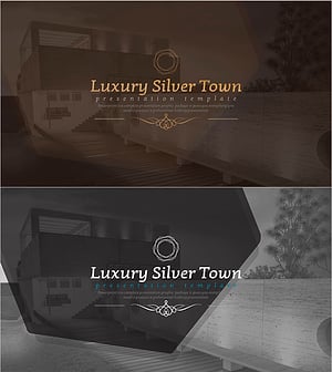 럭셔리 실버 타운 템플릿 표지