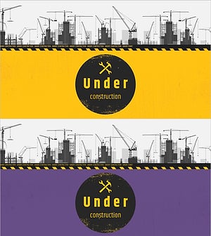 건축 안전 일러스트PPT 표지