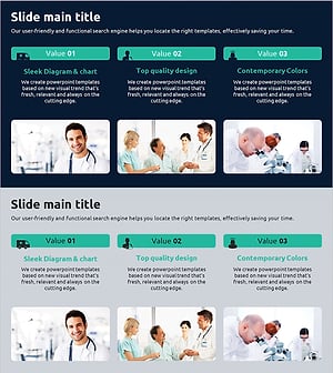 메디컬 프로그램 소개 다이어그램 – 의료 분야의 비전과 전략