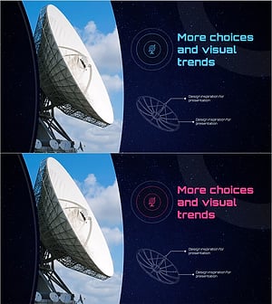 Modern Slide Template Featuring Visual Trends