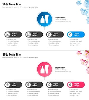 화장품 개발팀 조직도 – 현대적 디자인