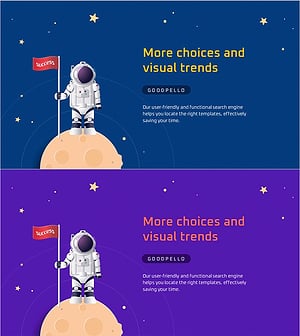 Astronaut Illustration Theme Introduction Slide – A Journey to Success