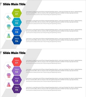 실험 단계 설명 다이어그램 - 비즈니스 관리 및 전략