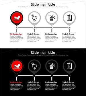 자동차 안전 관리 시스템을 위한 다이어그램 슬라이드