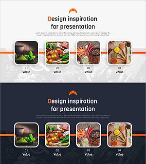 비즈니스 인사이트를 제공하는 대표 식재료 슬라이드