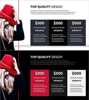 모던 패션 트렌드와 매출 슬라이드 – 마케팅 전략을 담은 다이어그램