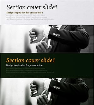 프리미엄 수트 프레젠테이션 간지 슬라이드