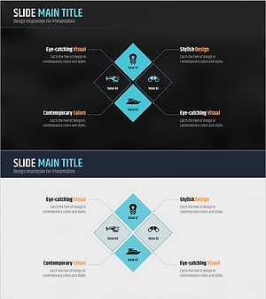 시각적으로 매력적인 기업 소개 PPT 템플릿