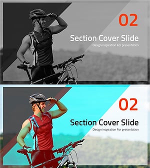 자전거 여행 섹션 커버 슬라이드 – 도전과 삶의 여정