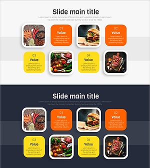 음식 라운딩 설명 박스 – 사업 추진 전략