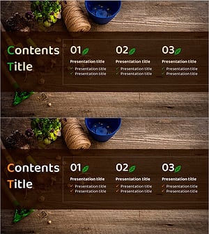 Gardening Wide Template Table of Contents