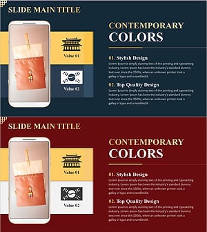 한국 전통 물품 프레젠테이션 – 마케팅 전략 다이어그램