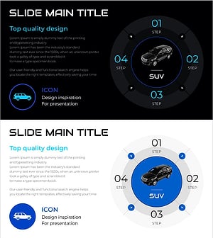 자동차 스텝 다이어그램 – 기술과 운영의 흐름