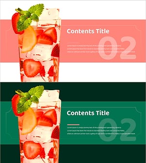 Strawberry Juice Section Slide