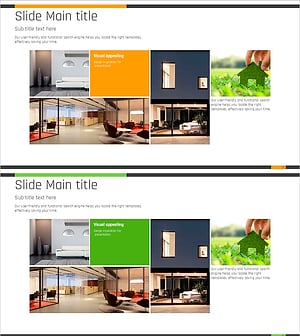 주거환경 이미지를 활용한 포트폴리오 슬라이드