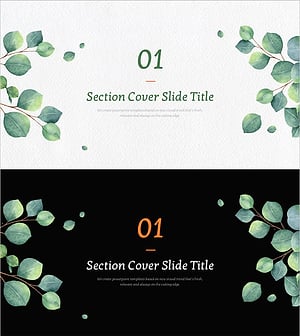 유칼립투스 와이드 템플릿 간지 – 신선한 모습으로 섹션 소개