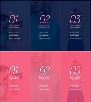 촬영 포인트를 강조한 클러스터 다이어그램 슬라이드