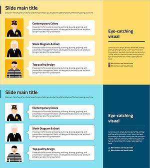 재판 대화 내용을 효과적으로 표현한 슬라이드 템플릿