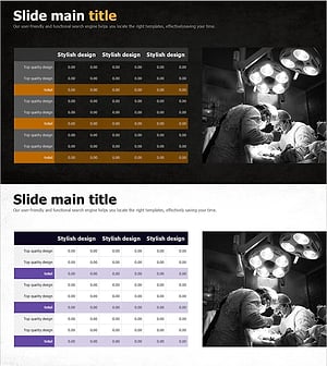 환자 검사 항목 테이블 슬라이드 – 효율적인 데이터 관리