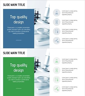 프리미엄 디자인으로 전문성을 강조한 슬라이드