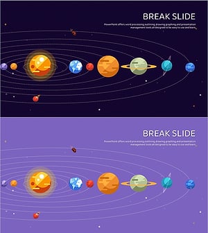 천문학 일러스트 템플릿 – 쉬는시간