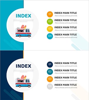 Table of Contents for Food Truck PPT – A Design Reflecting Visual Trends