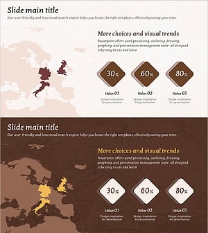 브라운 맵을 활용한 시장점유율 슬라이드