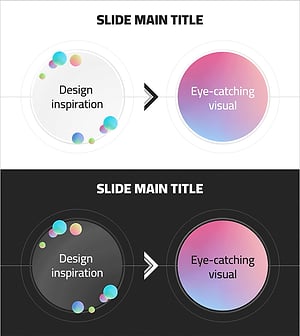 그라데이션 원 테마 사업전략 – 시각적 흐름과 연결