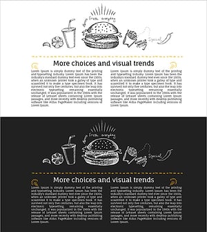 Hamburger Illustrations and Columns – Ideal Slide for Business Vision Strategy