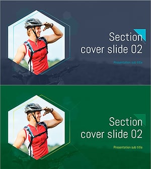 자전거 운동을 강조한 챕터 슬라이드