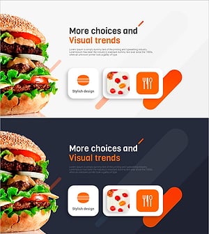 햄버거와 아이콘으로 남다른 매력 표현