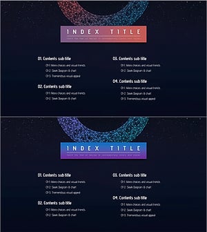 Space Circle Theme Template Contents