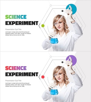 깔끔한 과학 실험 템플릿 표지