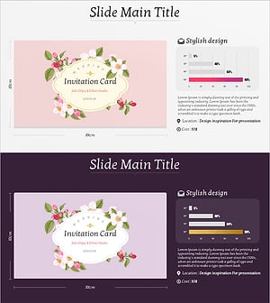 청첩장 디자인 선호도 조사 – 시장 분석 슬라이드