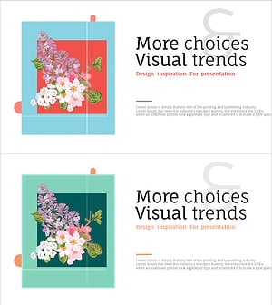 부케 슬라이드01 – 디자인 영감을 주는 간지