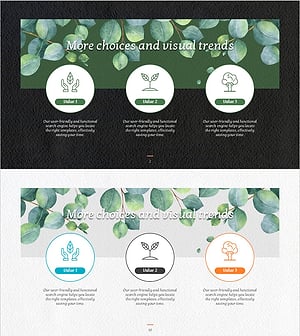 자연의 소중함을 표현한 클러스터 다이어그램 슬라이드