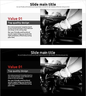 자동차 수리 텍스트 슬라이드 – 운영 계획과 효율성