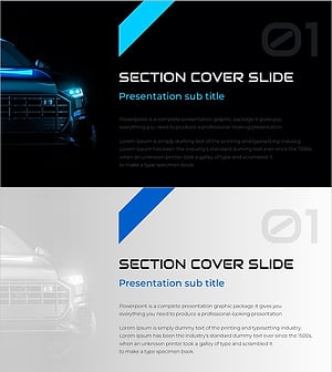 SUV 와이드 템플릿 간지 – 강력하고 현대적인 디자인