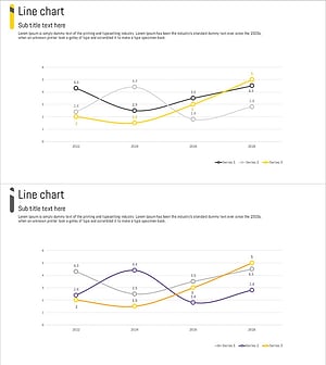 곡선 라인 차트 – 시장 동향 분석