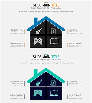 취미 다이어그램 – 자신의 취미를 시각화한 슬라이드