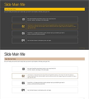 4가지 방안 텍스트박스 슬라이드 – 운영계획 및 사업지원 방안