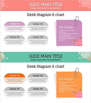 꽃 관리방법을 시각화한 슬라이드 – 혁신적인 다이어그램