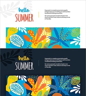 여름 템플릿 짧은 칼럼 – 청량한 여름의 시각화