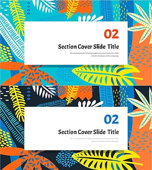 Summer Wide Template Section Cover02 – Vibrant Section Cover