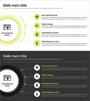 건강 식단 관리를 위한 인포그래픽 슬라이드