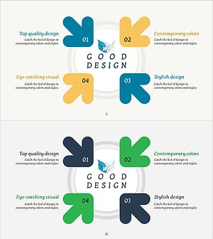 Converging Arrow Diagram - Dynamic Visual Communication