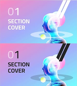 염색체 테마 와이드 PPT 템플릿 간지 01