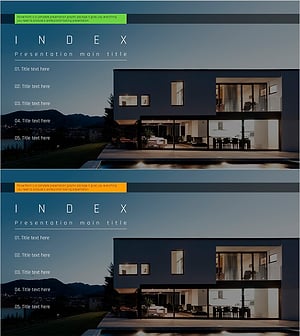 부동산 템플릿 목차 슬라이드