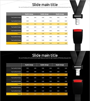 안전벨트 미착용 적발 건수 분석 슬라이드